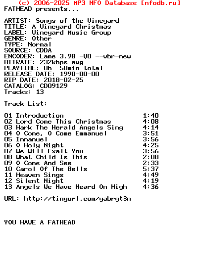 Songs_Of_The_Vineyard-A_Vineyard_Christmas-1990