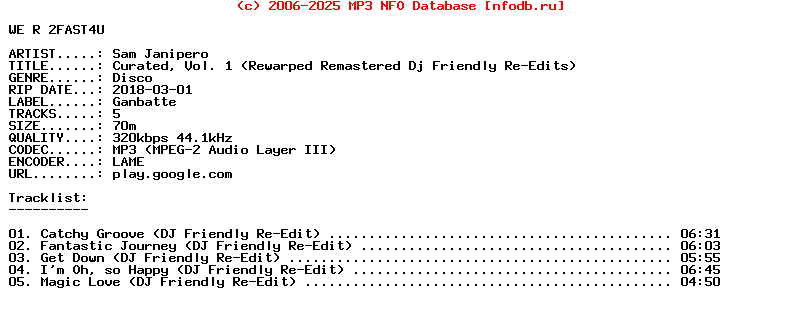 Sam_Janipero-Curated_Vol_1_(REWARPED_REMASTERED_DJ_FRIENDLY_RE-EDITS)-WEB-2018