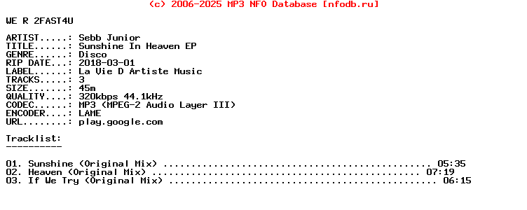 Sebb_Junior-Sunshine_In_Heaven_Ep-WEB-2018