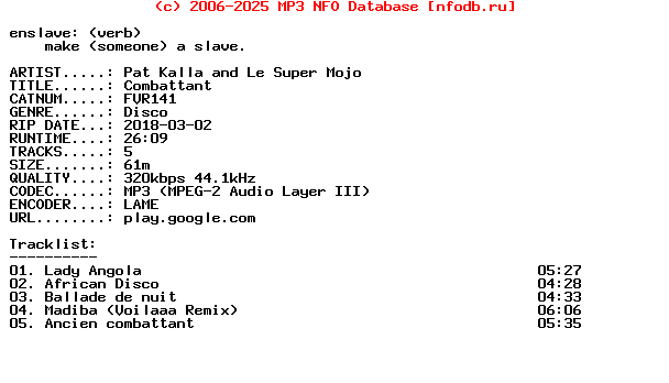 Pat_Kalla_And_Le_Super_Mojo-Combattant-(FVR141)-WEB-2018