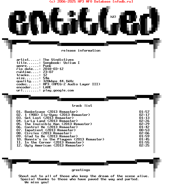 The_Vindictives-Songbook_Volium_I-Remastered-WEB-2013