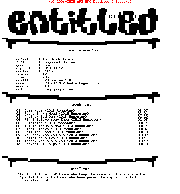 The_Vindictives-Songbook_Volium_Iii-Remastered-WEB-2013