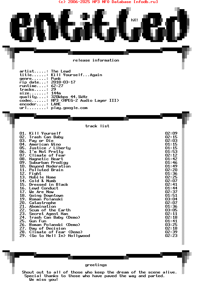 The_Lewd-Kill_Yourselfagain-WEB-1999