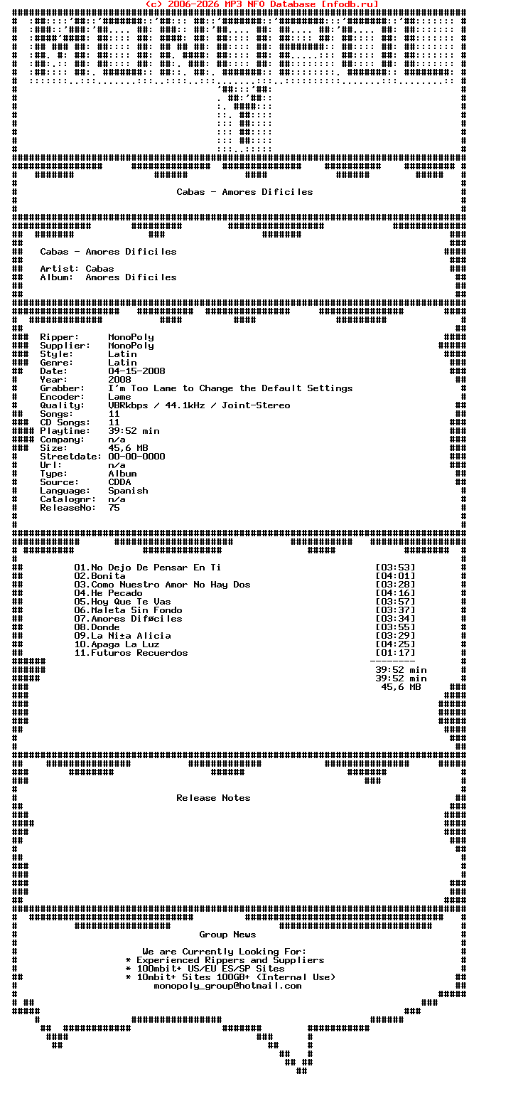 Cabas-Amores_Dificiles-SP-2008-MonoPoly