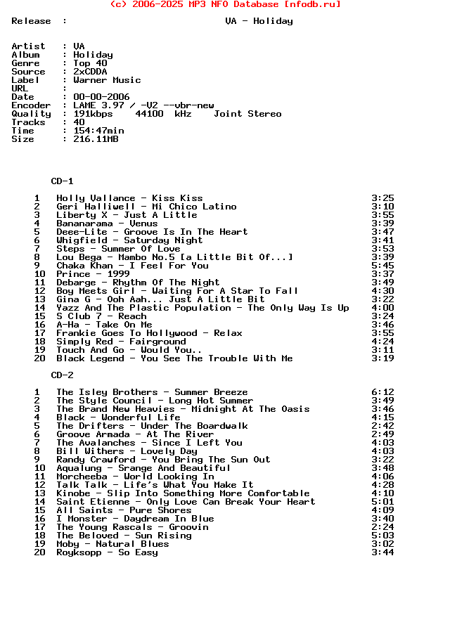 VA-Holiday-(WMTV021)-2CD-2006