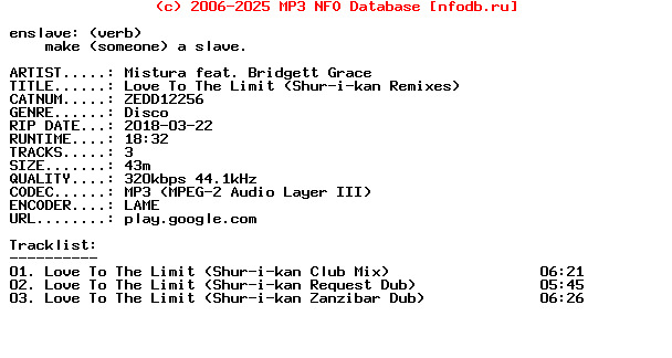 Mistura_Feat_Bridgett_Grace-Love_To_The_Limit_(SHUR-I-KAN_REMIXES)-(ZEDD12256)-WEB-2018