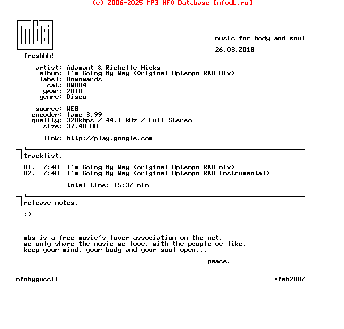 Adamant_And_Richelle_Hicks--Im_Going_My_Way_(ORIGINAL_UPTEMPO_RANDB__MIX)-(BW004)-WEB-2018-mbs