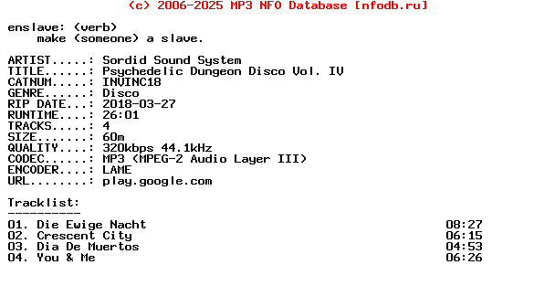 Sordid_Sound_System-Psychedelic_Dungeon_Disco_Vol_Iv-(INVINC18)-WEB-2018