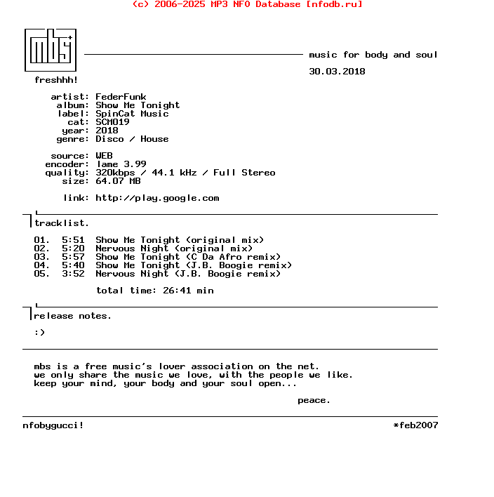 Federfunk--Show_Me_Tonight-(SCM019)-WEB-2018-mbs