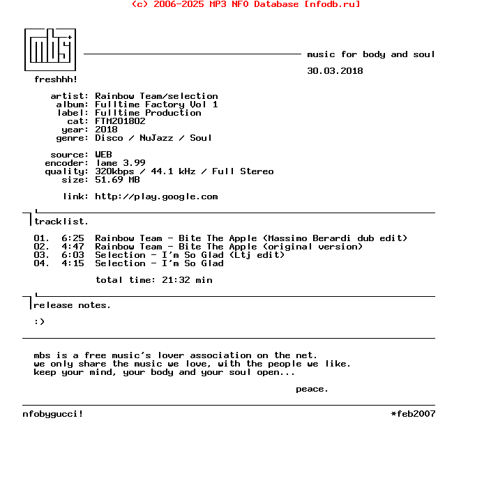 Rainbow_Team-Selection--Fulltime_Factory_Vol_1-(FTM201802)-WEB-2018-mbs