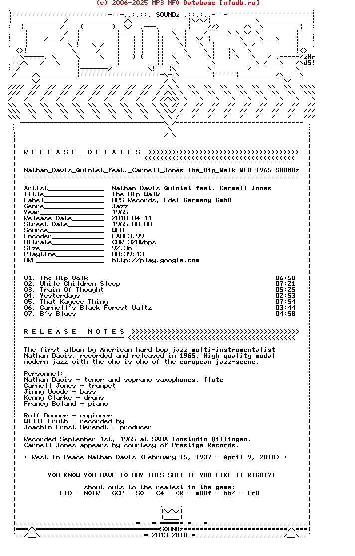 Nathan_Davis_Quintet_Feat._Carmell_Jones-The_Hip_Walk-WEB-1965-Snz