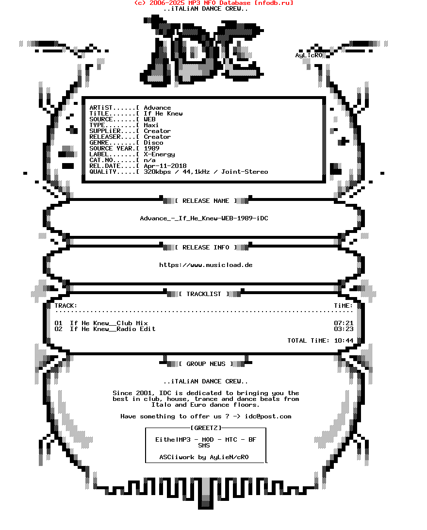 Advance_-_If_He_Knew-WEB-1989-iDC