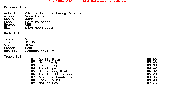 Alexis_Cole_And_Harry_Pickens-Very_Early-WEB-1999