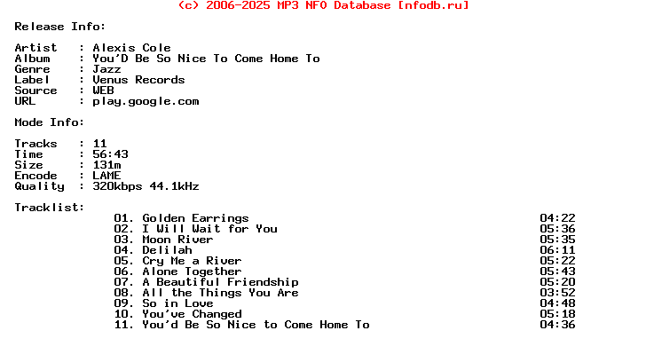 Alexis_Cole-Youd_Be_So_Nice_To_Come_Home_To-(VHCD-1046)-WEB-2015