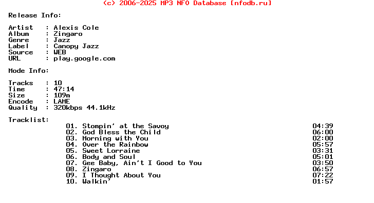 Alexis_Cole-Zingaro-(CJCD-7629-2)-WEB-2007