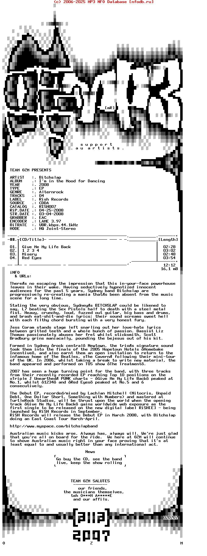 Bitchslap-Im_In_The_Mood_For_Dancing-EP-2008