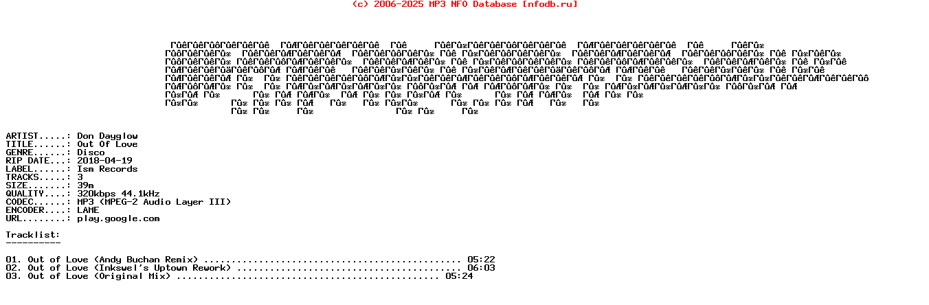 Don_Dayglow-Out_Of_Love-WEB-2018