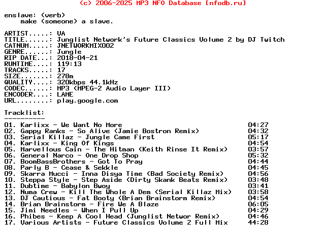VA-Junglist_Networks_Future_Classics_Volume_2_By_Dj_Twitch-(JNETWORKMIX002)-WEB-2018