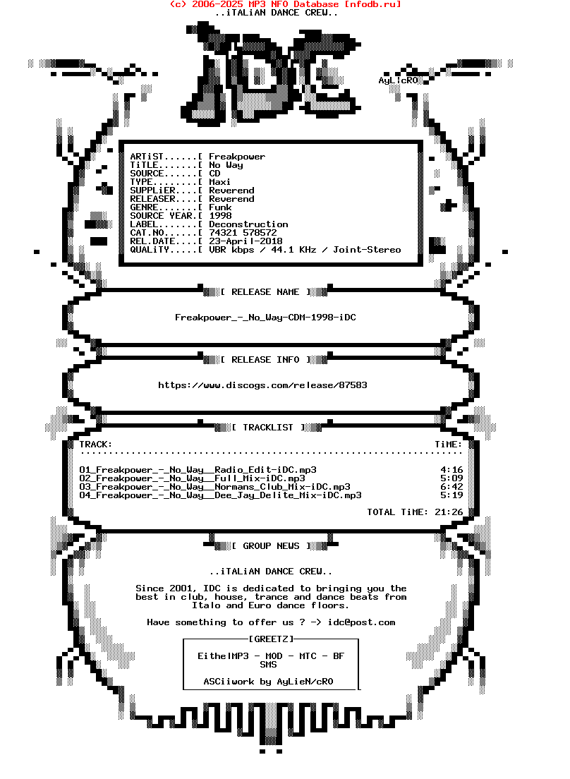 Freakpower_-_No_Way-CDM-1998-iDC