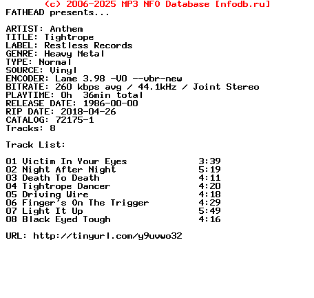 Anthem-Tightrope-Vinyl-1986