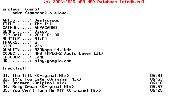 Deelicious-The_Tilt-(ALPACA050)-WEB-2018