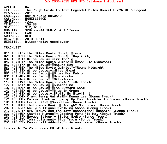 VA-The_Rough_Guide_To_Jazz_Legends_Miles_Davis_Birth_Of_A_Legend-(RGNET1254CD)-WEB-2011
