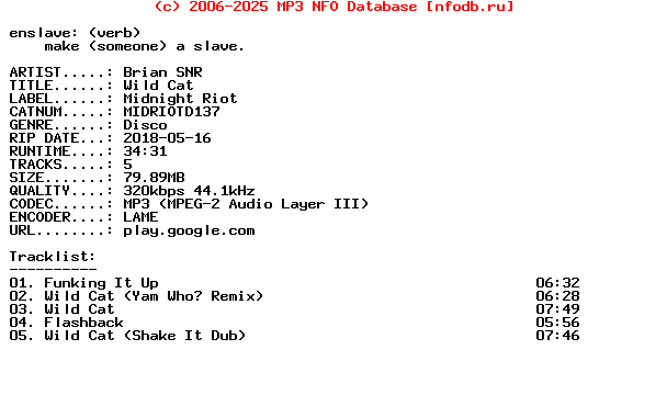 Brian_Snr-Wild_Cat-(MIDRIOTD137)-WEB-2018