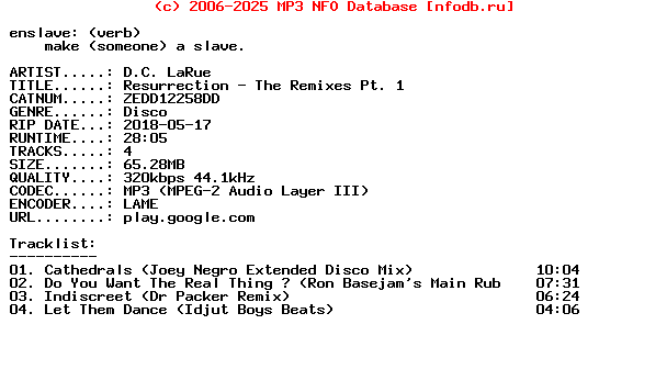 Dc_Larue-Resurrection_-_The_Remixes_Pt_1-(ZEDD12258DD)-WEB-2018