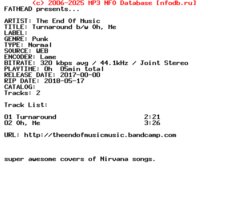 The_End_Of_Music-Turnaround_B-W_Oh_Me-WEB-2017