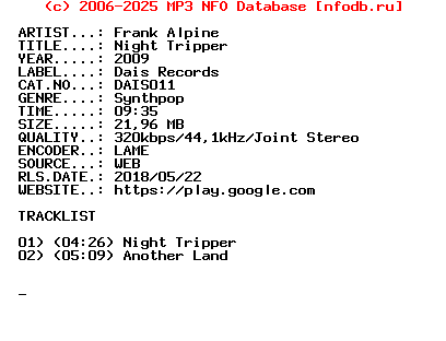 Frank_Alpine-Night_Tripper-(DAIS011)-WEB-2009