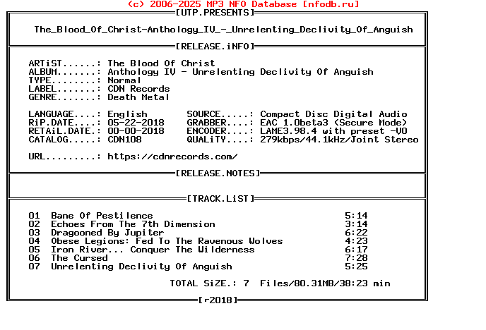 The_Blood_Of_Christ-Anthology_Iv_-_Unrelenting_Declivity_Of_Anguish-2018-UTP
