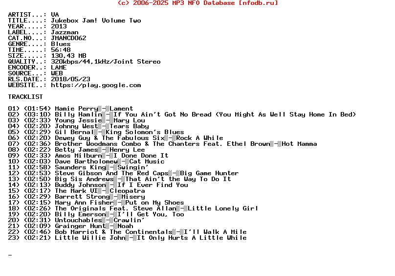 VA-Jukebox_Jam_Volume_Two-(JMANCD062)-WEB-2013