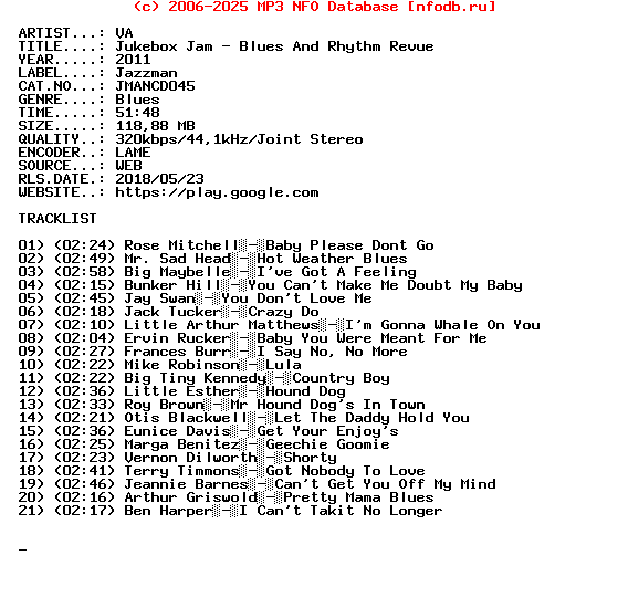 VA-Jukebox_Jam_-_Blues_And_Rhythm_Revue-(JMANCD045)-WEB-2011
