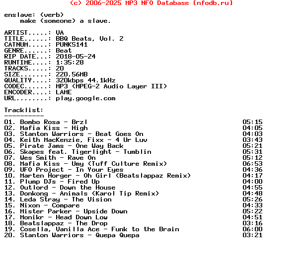 VA-Bbq_Beats_Vol_2-(PUNKS141)-WEB-2018