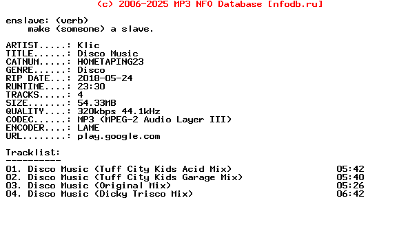 Klic-Disco_Music-(HOMETAPING23)-WEB-2018