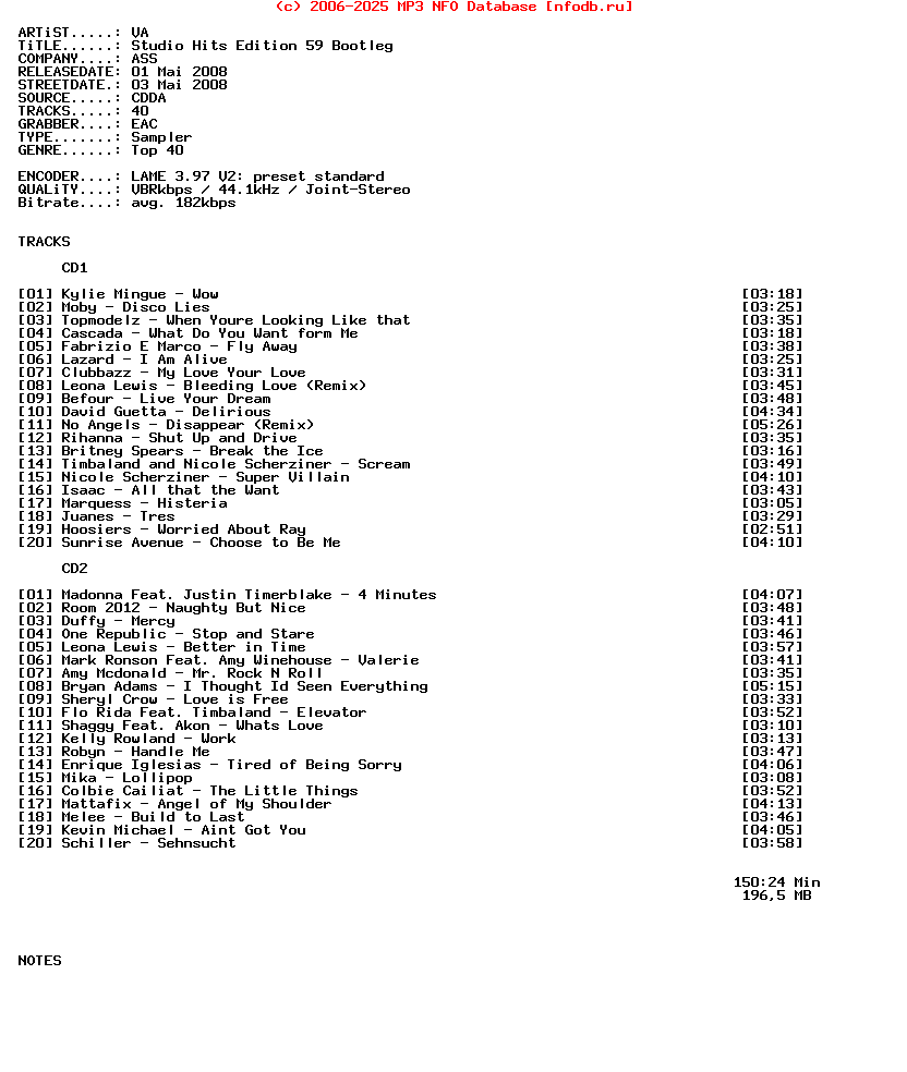 VA_-_Studio_Hits_Edition_59-2CD-Bootleg-2008