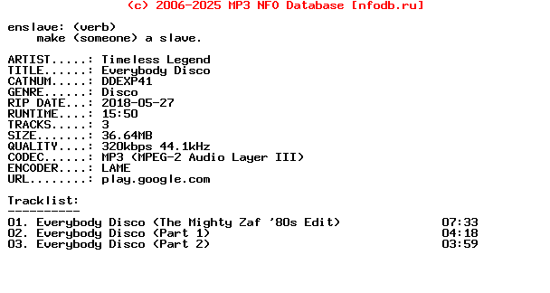 Timeless_Legend-Everybody_Disco-(DDEXP41)-WEB-2018