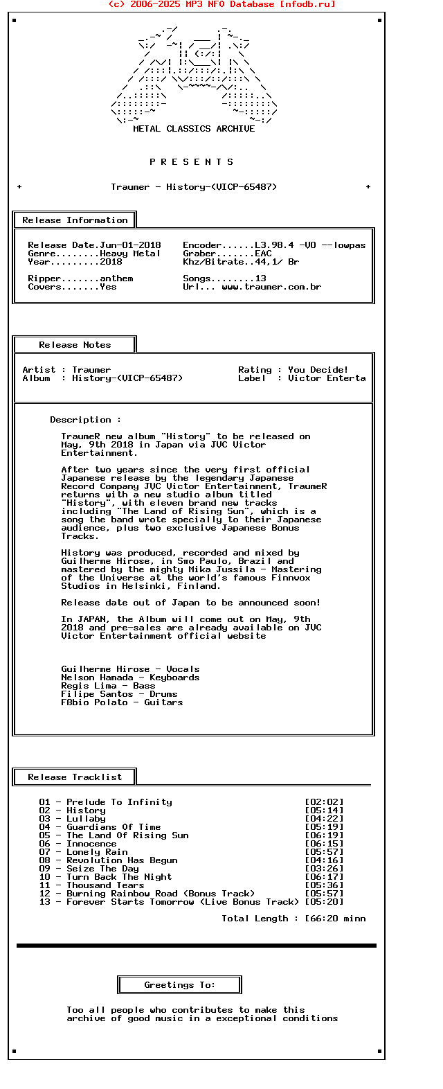 Traumer_-_History-(VICP-65487)-2018-Mca_Int