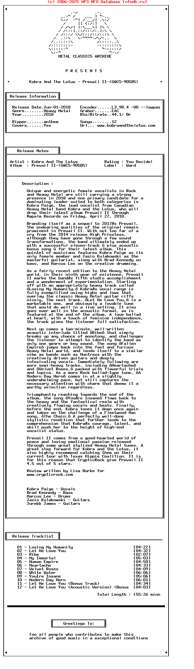 Kobra_And_The_Lotus_-_Prevail_Ii-(GQCS-90585)-2018-Mca_Int