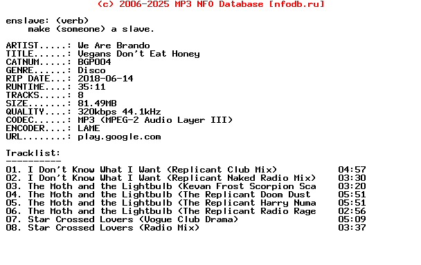 We_Are_Brando-Vegans_Dont_Eat_Honey-(BGP004)-WEB-2018