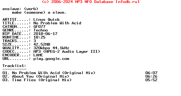 Linus_Quick-No_Problem_With_Acid-(GF077)-WEB-2018