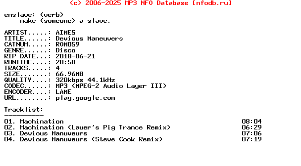 Aimes-Devious_Maneuvers-(ROM059)-WEB-2018
