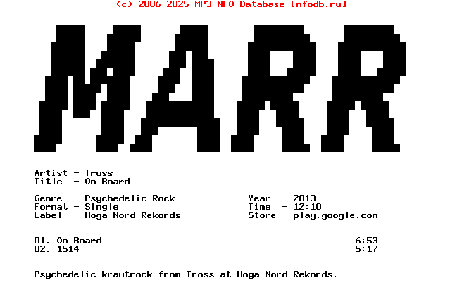 Tross-On_Board-Single-WEB-2013-Marr