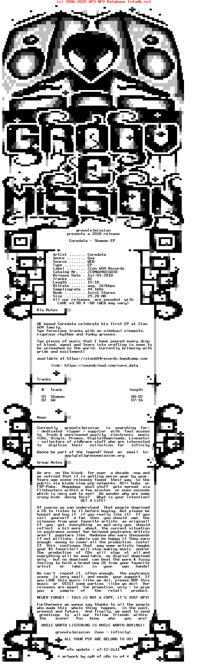 Coredata_-_Shaman_Ep_(ZION604DIG010)-WEB-2018-gEm