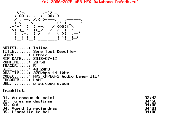 Talina-Sans_Tout_Devoiler-WEB-FR-2018