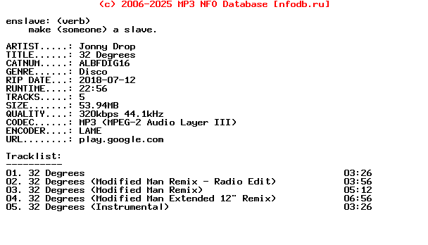 Jonny_Drop-32_Degrees-(ALBFDIG16)-WEB-2018