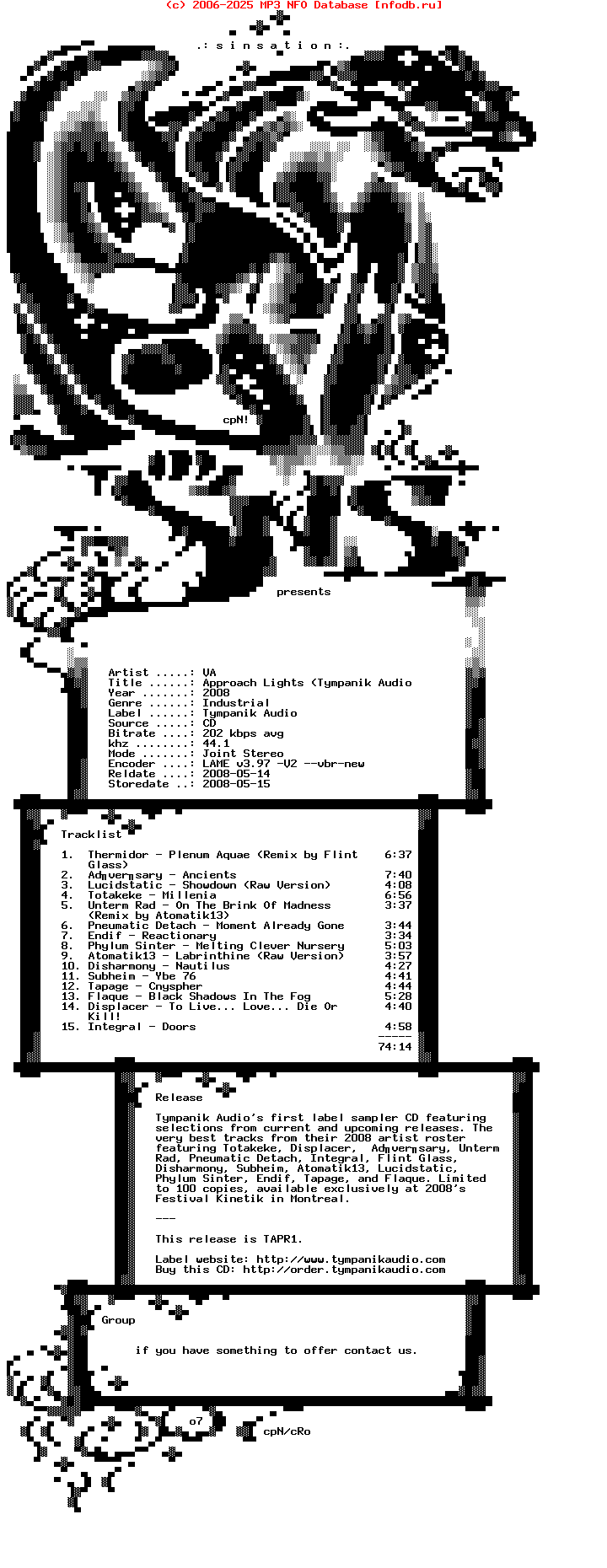 VA-Approach_Lights_(TYMPANIK_AUDIO_SAMPLER_-_LIMITED_EDITION)-2008