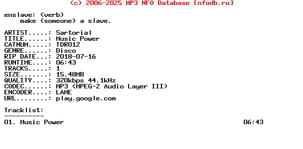 Sartorial-Music_Power-(TDR012)-WEB-2018