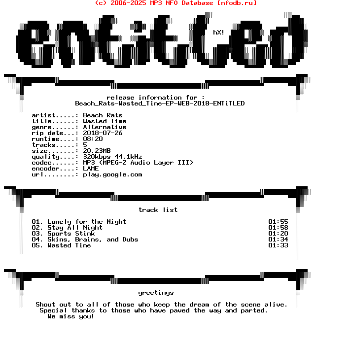 Beach_Rats-Wasted_Time-EP-WEB-2018