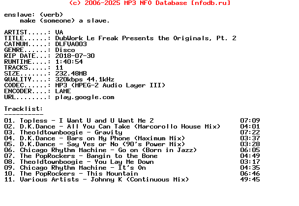 VA-Dubwork_Le_Freak_Presents_The_Originals_Pt_2-(DLFVA003)-WEB-2018